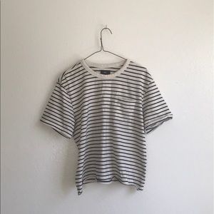 Obey Black and White Striped Tee